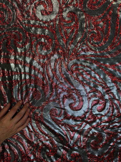 Royal Red - Stretchy Lining Fabric