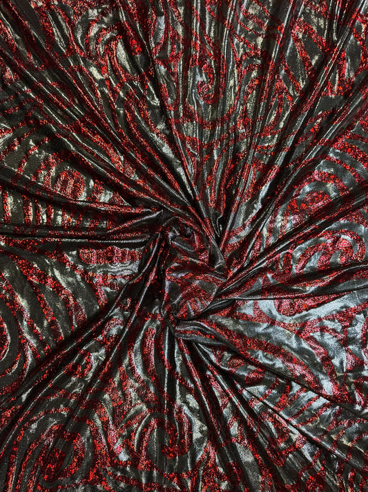 Royal Red - Stretchy Lining Fabric
