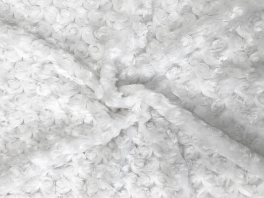 White Roses - Faux Fur Fabric - Boho Coats - Festival Fashion