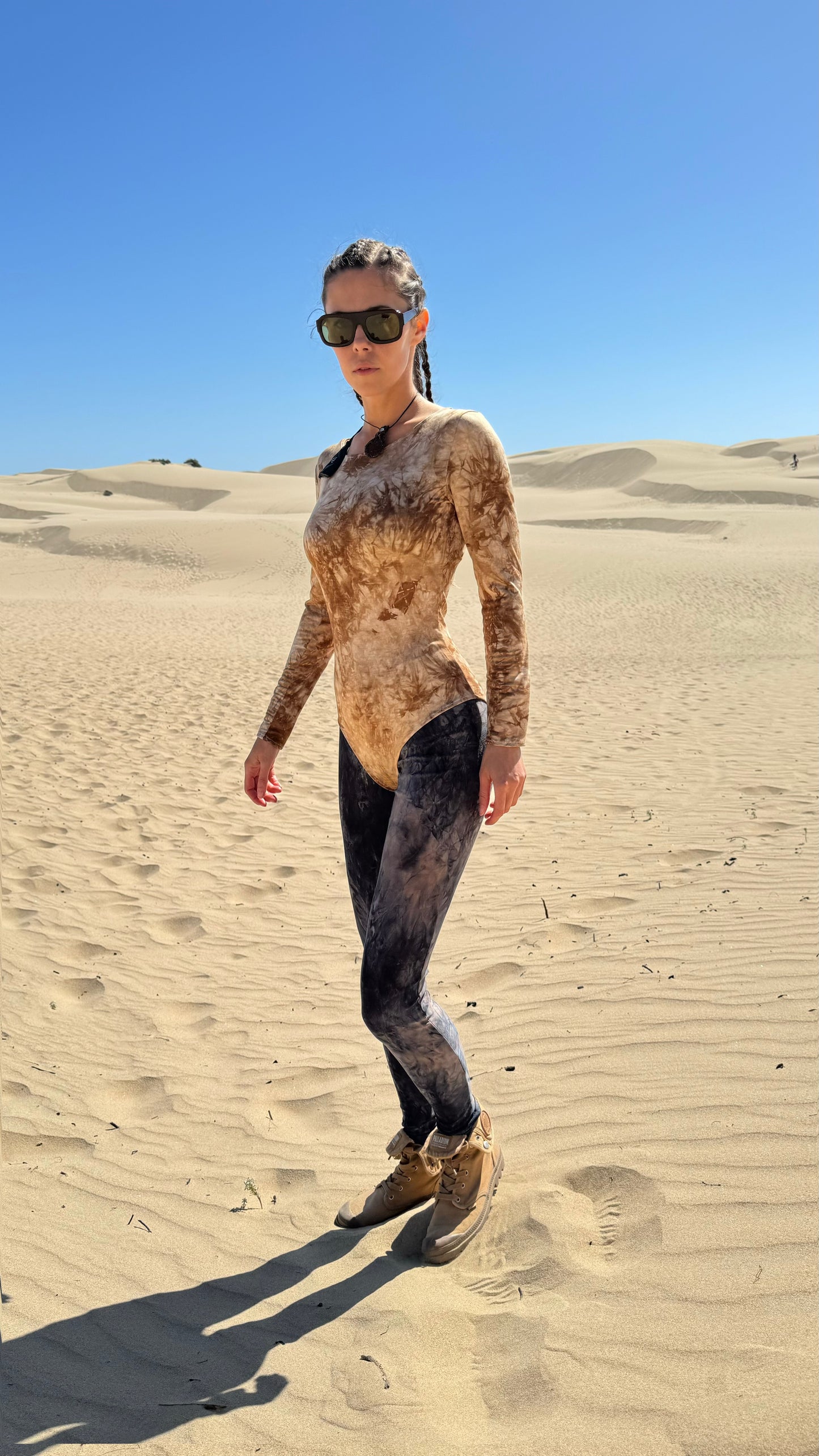 Chani Sand Long Sleeve Bodysuit