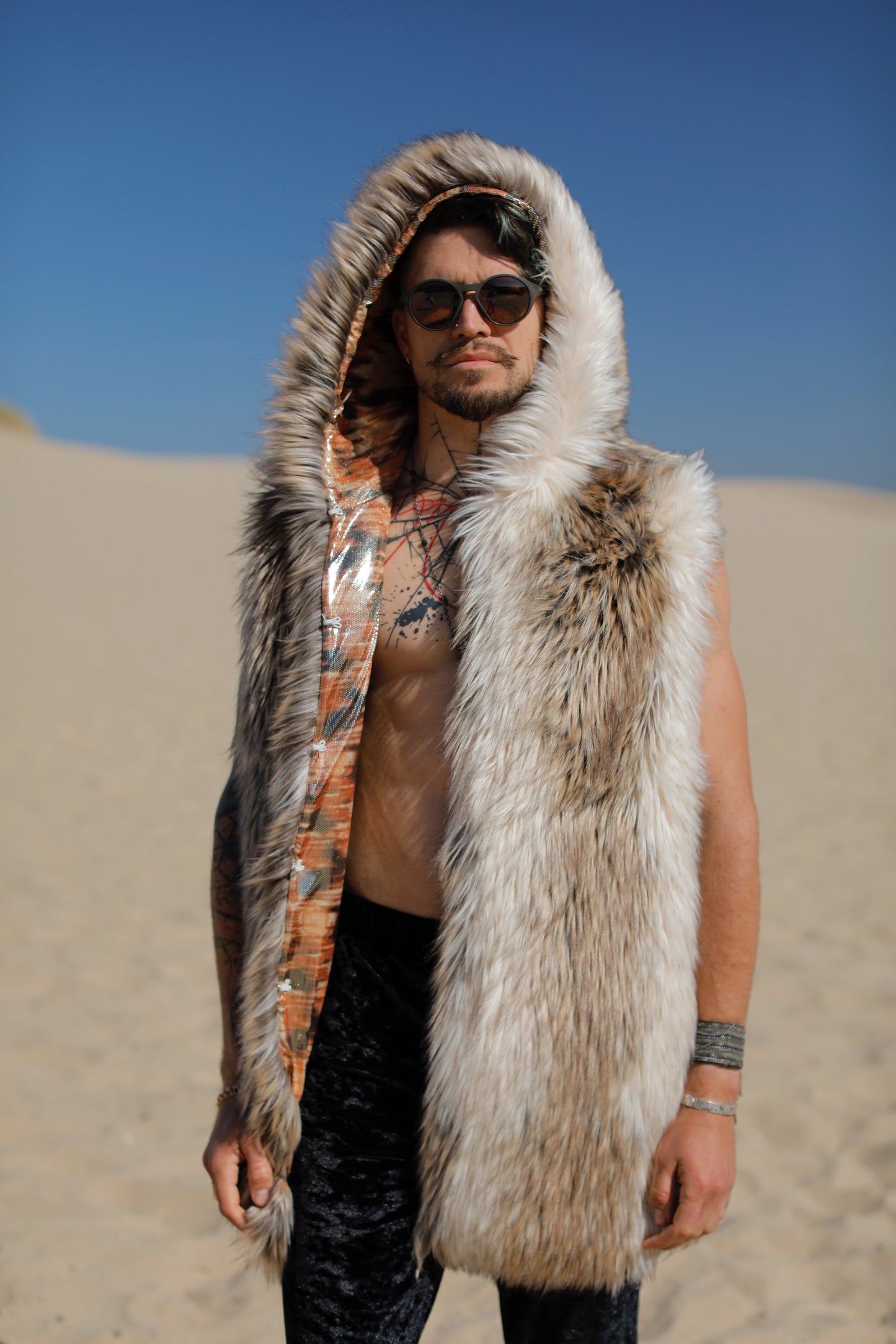 Desert Wolf Fur Vest