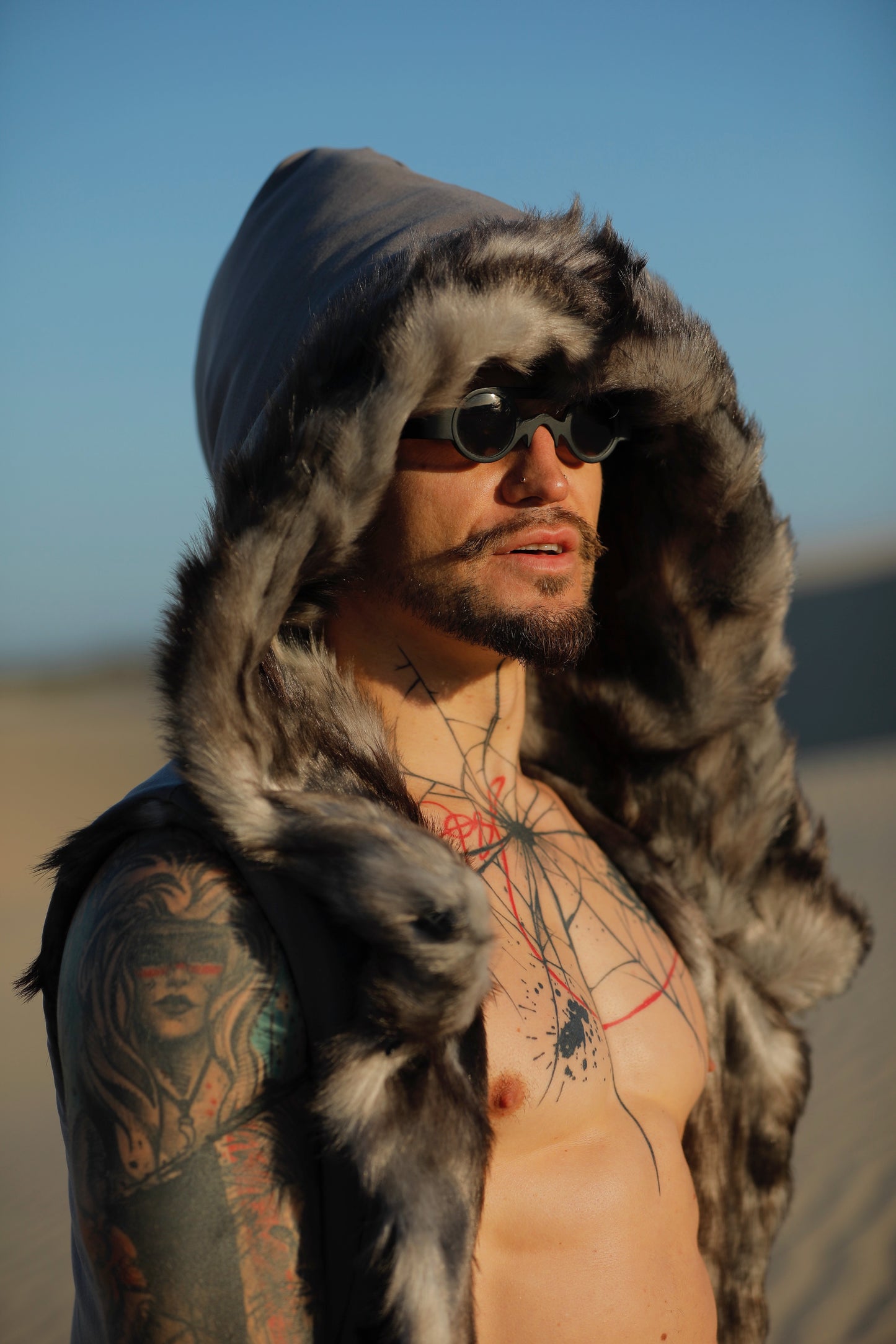 Dune Rebel Long Fur Vest