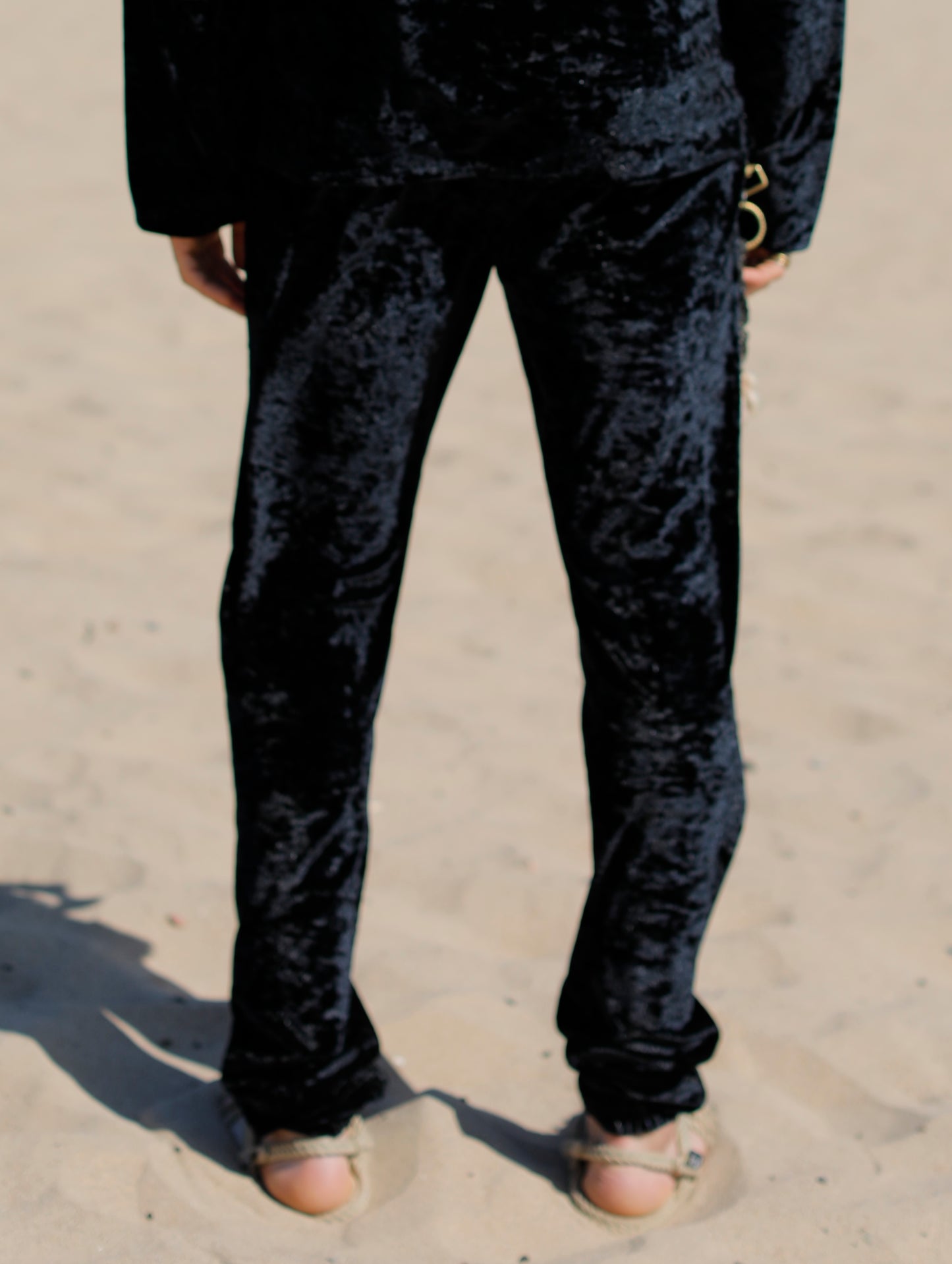 Fremen Black Velvet Pants