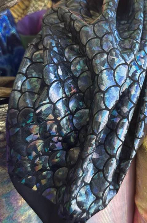 Multidimensional Space - Stretchy Lining Fabric