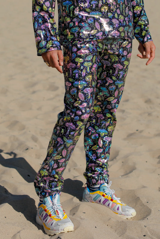 Neon Mushroom Tapered Pants