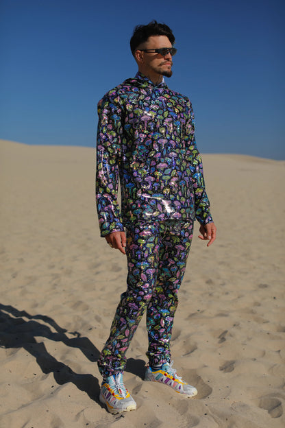 Neon Mushroom Tapered Pants