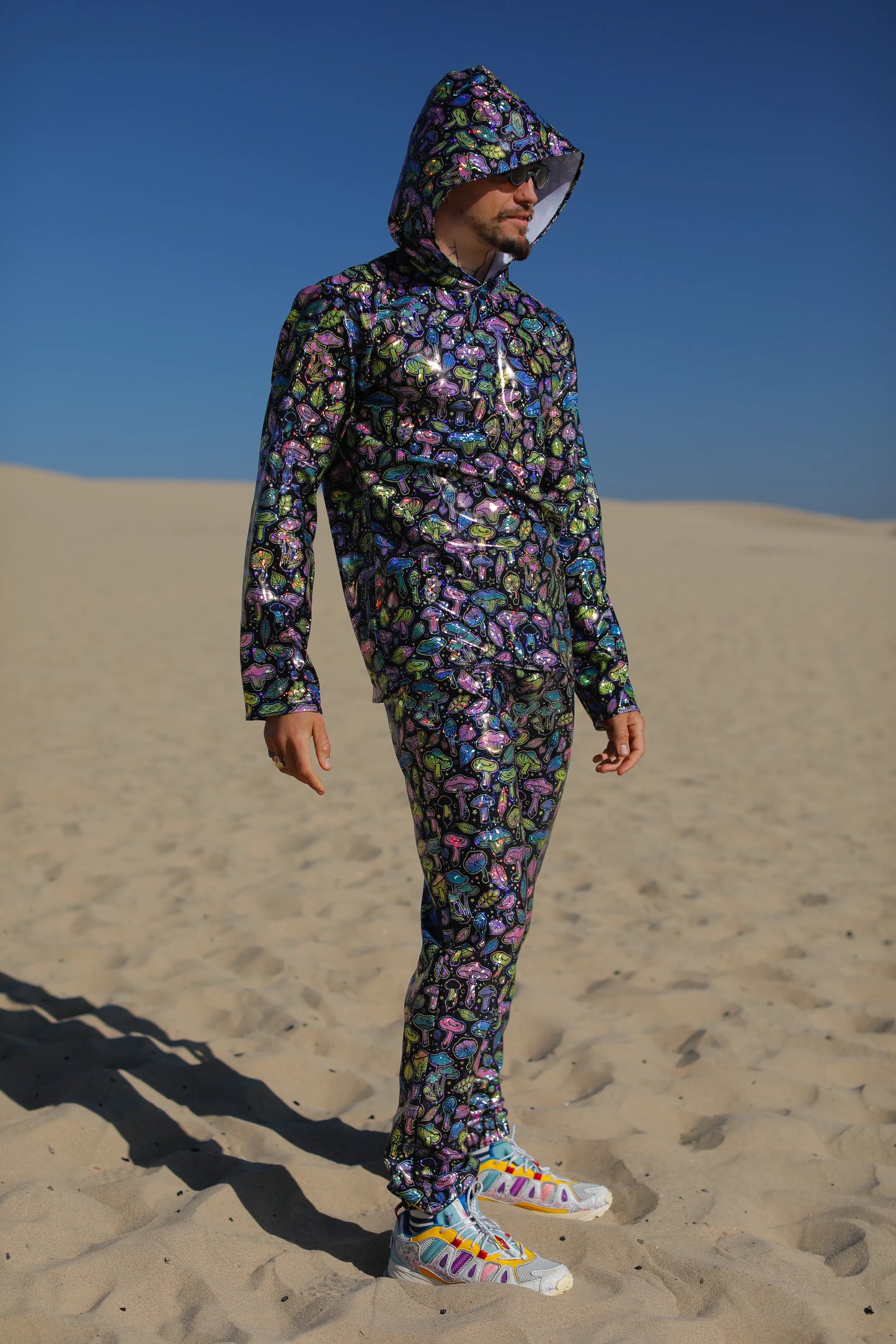 Neon Mushroom Tapered Pants