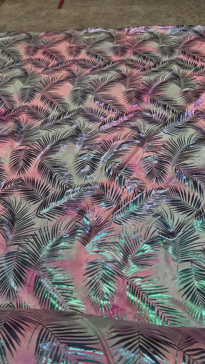 Tropical Neon - Stretchy Lining Fabric (Copy)