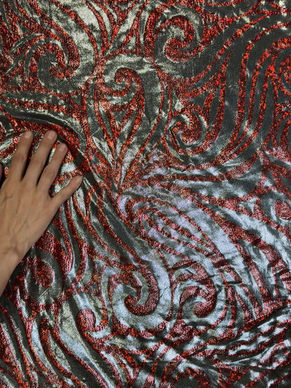 Royal Red - Stretchy Lining Fabric