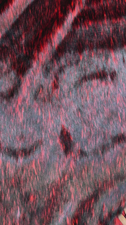 Red Dragon - Faux Fur Fabric