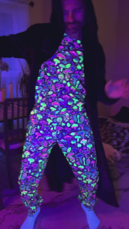 Neon Mushroom Tapered Pants