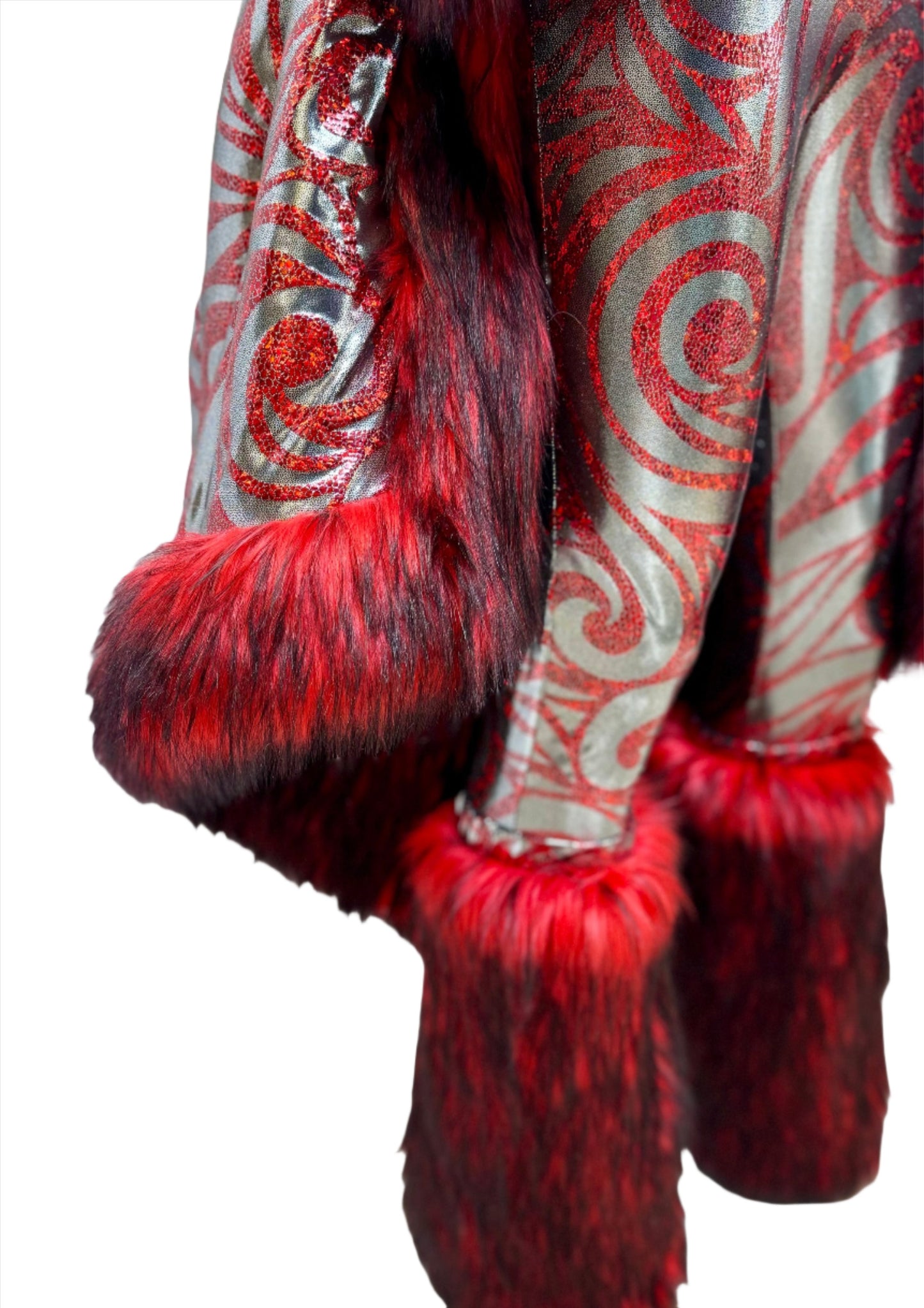 Red Maleficent Fur Coat