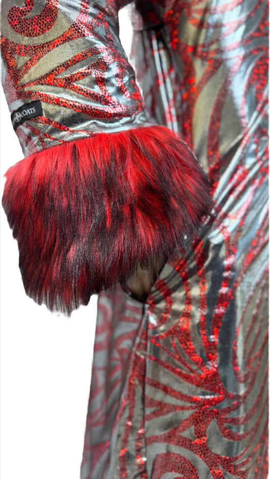 Royal Red - Stretchy Lining Fabric